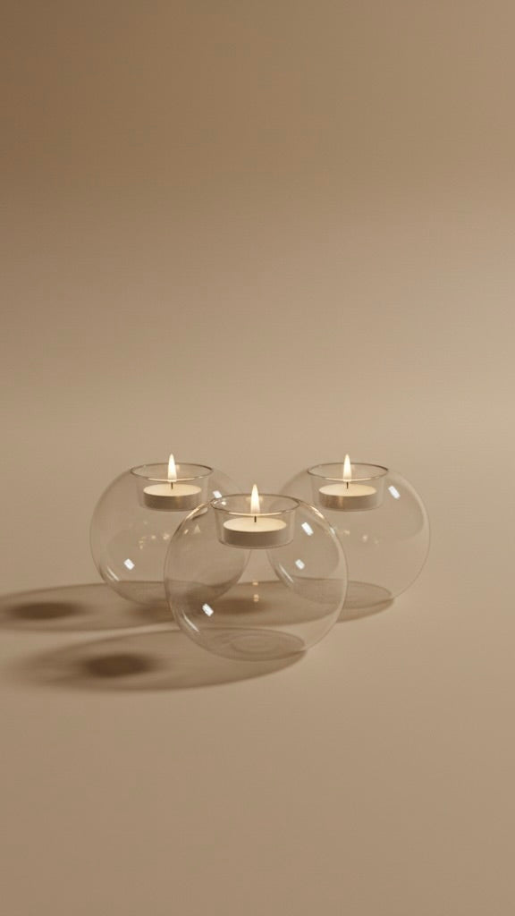 Hollow Sphere Candle Holder
