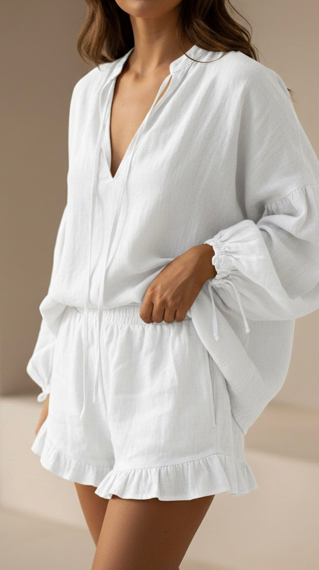 Linen Ruffles Set