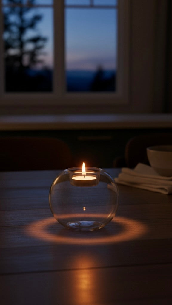 Hollow Sphere Candle Holder