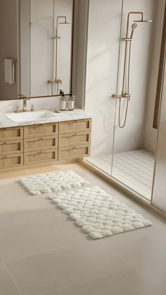 Ivory V-Bath Rug