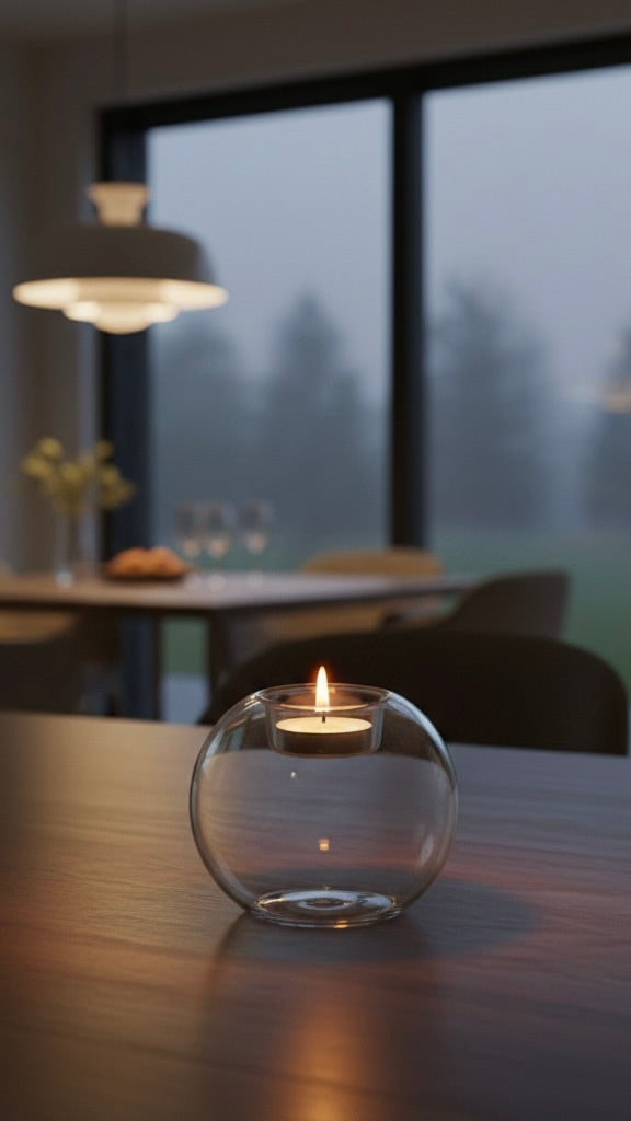 Hollow Sphere Candle Holder