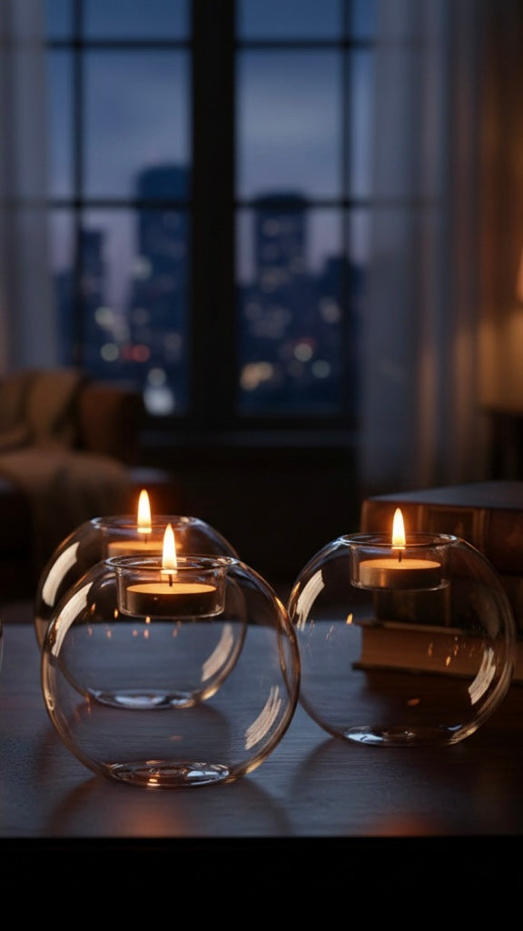 Hollow Sphere Candle Holder