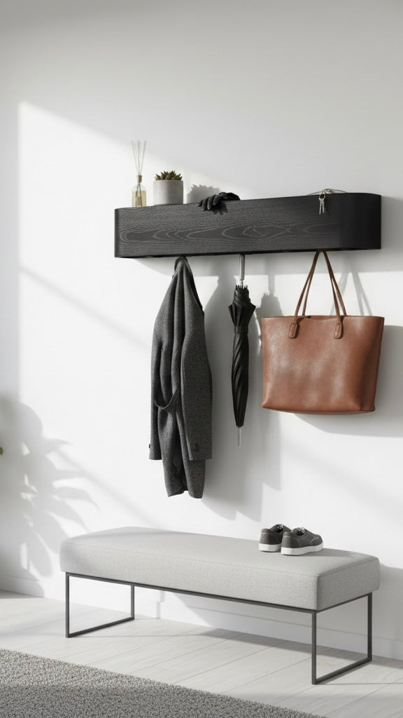 Natural Wood Rack Wall