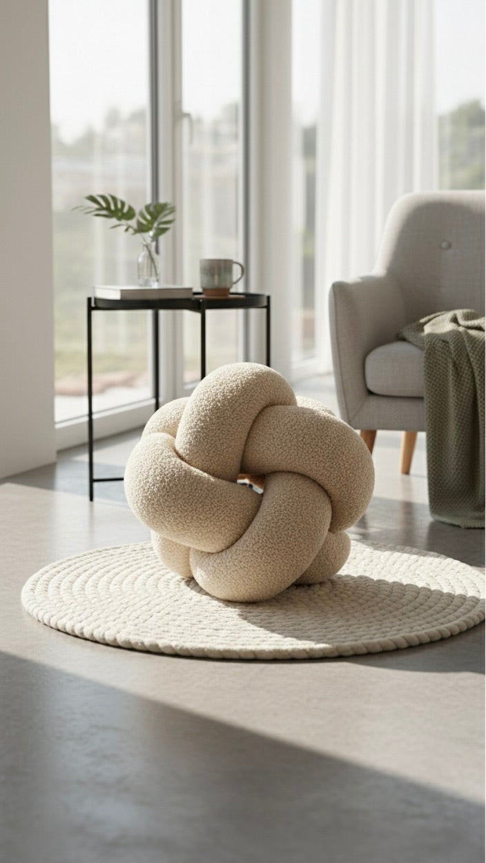 Midnight Knot Pillow