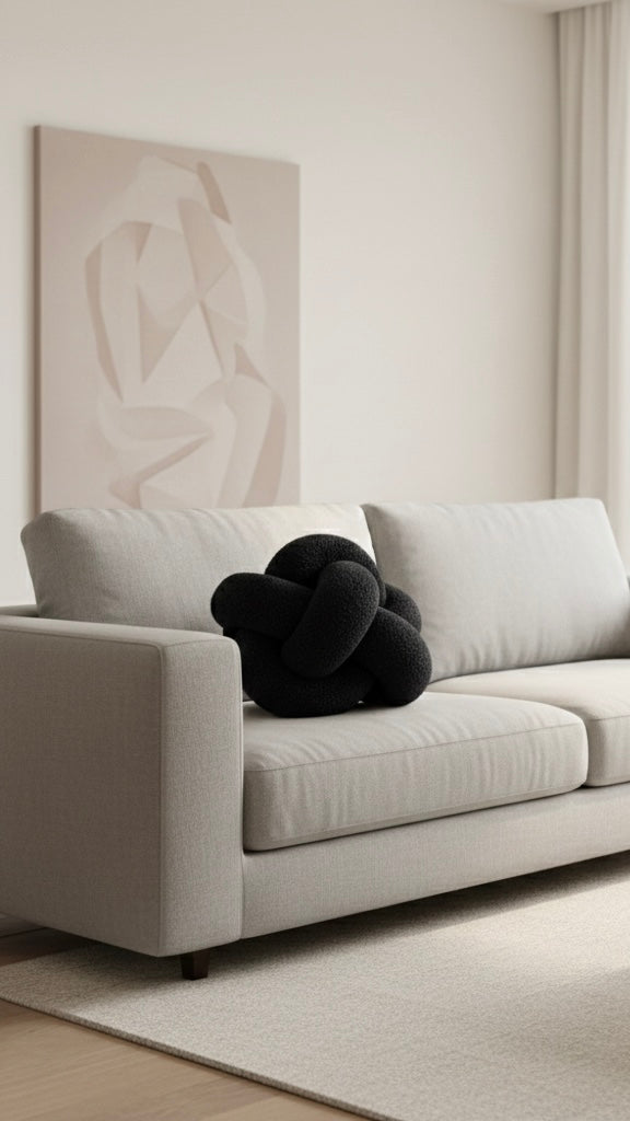 Midnight Knot Pillow