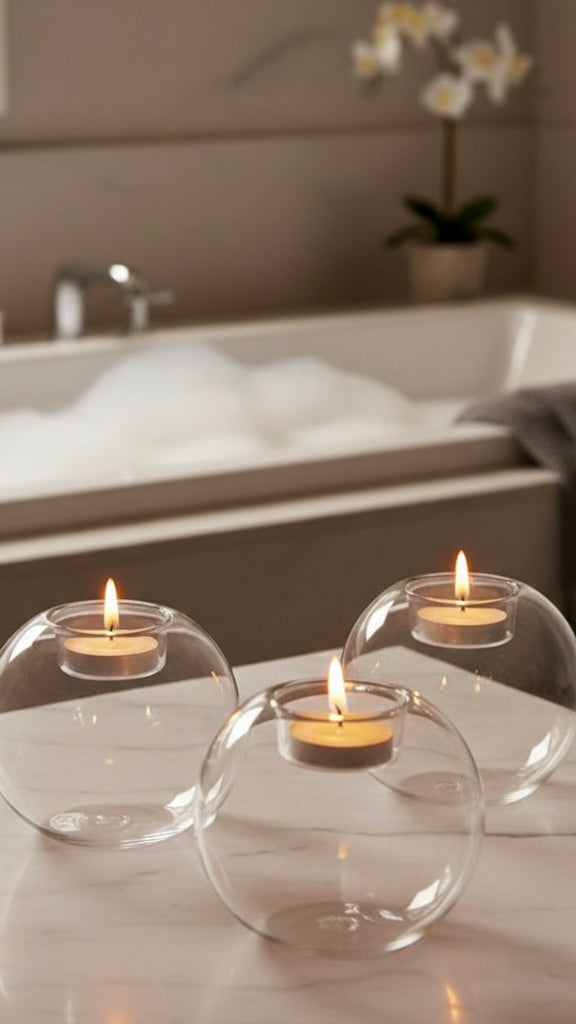 Hollow Sphere Candle Holder