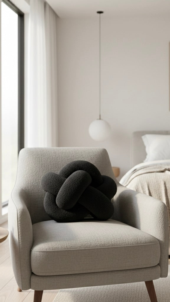 Midnight Knot Pillow