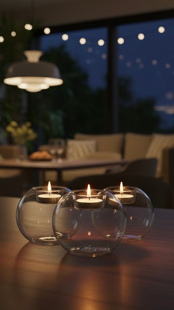 Hollow Sphere Candle Holder