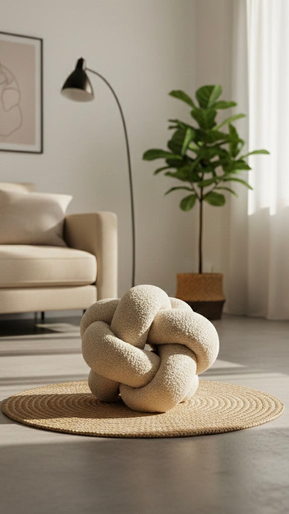 Midnight Knot Pillow